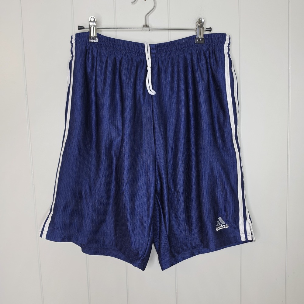 Adidas Navy Blue Mens Shorts‎ Size Large Draw String